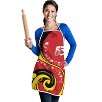 Papua New Guinea 50th Independence Anniversary Apron Special Style Red Version - Polynesian Pride