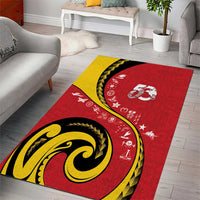 Papua New Guinea Independence Area Rug Special Style Red Version LT05 - Polynesian Pride