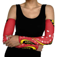 Papua New Guinea Independence Arm Sleeves Special Style Red Version LT05 - Polynesian Pride