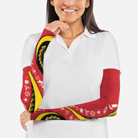 Papua New Guinea Independence Arm Sleeves Special Style Red Version LT05 - Polynesian Pride