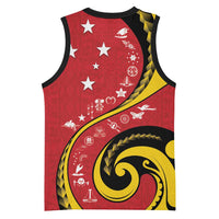 Papua New Guinea 50th Independence Anniversary Basketball Jersey Special Style Red Version - Polynesian Pride