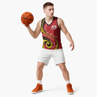 Papua New Guinea Independence Basketball Jersey Special Style Red Version LT05 - Polynesian Pride
