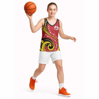 Papua New Guinea Independence Basketball Jersey Special Style Red Version LT05 - Polynesian Pride