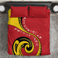 Papua New Guinea Independence Bedding Set Special Style Red Version LT05 Red - Polynesian Pride