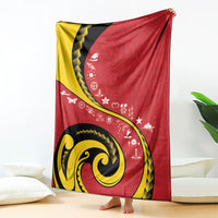 Papua New Guinea Independence Blanket Special Style Red Version LT05 - Polynesian Pride