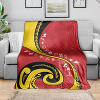Papua New Guinea Independence Blanket Special Style Red Version LT05 - Polynesian Pride