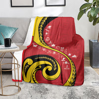 Papua New Guinea Independence Blanket Special Style Red Version LT05 - Polynesian Pride
