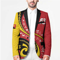 Papua New Guinea Independence Blazer Special Style Red Version LT05 - Polynesian Pride
