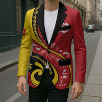 Papua New Guinea Independence Blazer Special Style Red Version LT05 - Polynesian Pride