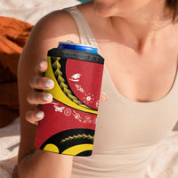 Papua New Guinea 50th Independence Anniversary 4 in 1 Can Cooler Tumbler Special Style Red Version LT05 - Polynesian Pride