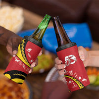 Papua New Guinea 50th Independence Anniversary 4 in 1 Can Cooler Tumbler Special Style Red Version LT05 - Polynesian Pride