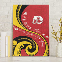 Papua New Guinea Independence Canvas Wall Art Special Style Red Version LT05 Without Frame Red - Polynesian Pride