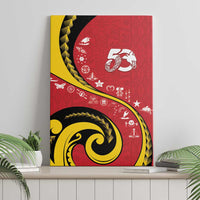Papua New Guinea Independence Canvas Wall Art Special Style Red Version LT05 - Polynesian Pride