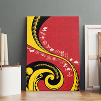 Papua New Guinea Independence Canvas Wall Art Special Style Red Version LT05 - Polynesian Pride