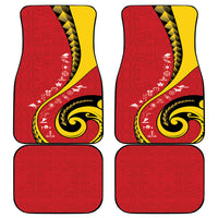 Papua New Guinea Independence Car Mats Special Style Red Version LT05 - Polynesian Pride