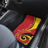 Papua New Guinea Independence Car Mats Special Style Red Version LT05 - Polynesian Pride