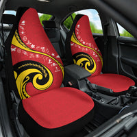 Papua New Guinea Independence Car Seat Cover Special Style Red Version LT05 One Size Red - Polynesian Pride