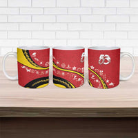 Papua New Guinea Independence Ceramic Mug Special Style Red Version LT05 - Polynesian Pride