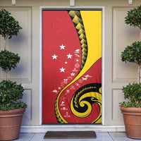 Papua New Guinea Independence Door Cover Special Style Red Version LT05 Red - Polynesian Pride