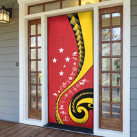 Papua New Guinea Independence Door Cover Special Style Red Version LT05 - Polynesian Pride