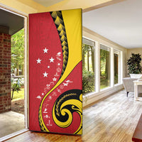 Papua New Guinea Independence Door Cover Special Style Red Version LT05 - Polynesian Pride