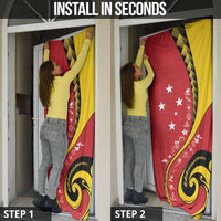 Papua New Guinea Independence Door Cover Special Style Red Version LT05 - Polynesian Pride