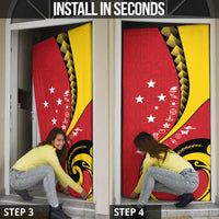 Papua New Guinea Independence Door Cover Special Style Red Version LT05 - Polynesian Pride