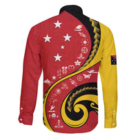Papua New Guinea Independence Family Matching Summer Maxi Dress and Hawaiian Shirt Special Style Red Version LT05 Son's Shirt Red - Polynesian Pride