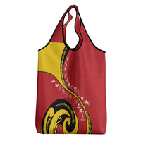 Papua New Guinea 50th Independence Anniversary Grocery Bag Special Style Red Version LT05 - Polynesian Pride