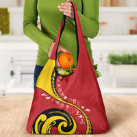 Papua New Guinea 50th Independence Anniversary Grocery Bag Special Style Red Version LT05 - Polynesian Pride