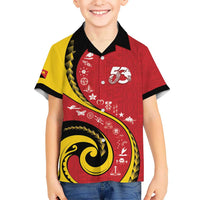Papua New Guinea 50th Independence Anniversary Hawaiian Shirt Special Style Red Version LT05 - Polynesian Pride