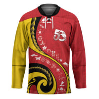 Papua New Guinea Independence Hockey Jersey Special Style Red Version LT05 Unisex Red - Polynesian Pride