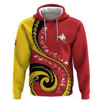 Papua New Guinea Independence Hoodie Special Style Red Version LT05 Pullover Hoodie Red - Polynesian Pride