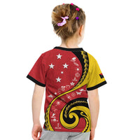 Papua New Guinea 50th Independence Anniversary Kid T Shirt Special Style Red Version LT05 - Polynesian Pride