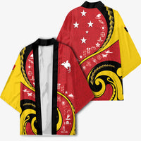 Papua New Guinea Independence Kimono Special Style Red Version LT05 - Polynesian Pride