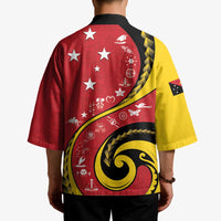 Papua New Guinea Independence Kimono Special Style Red Version LT05 - Polynesian Pride