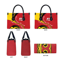 Papua New Guinea Independence Leather Bag Special Style Red Version LT05 - Polynesian Pride