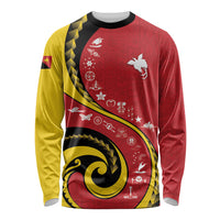 Papua New Guinea Independence Long Sleeve Shirt Special Style Red Version LT05 Unisex Red - Polynesian Pride
