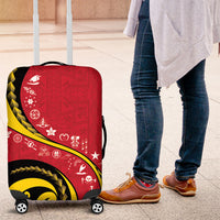 Papua New Guinea Independence Luggage Cover Special Style Red Version LT05 Red - Polynesian Pride