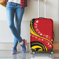Papua New Guinea Independence Luggage Cover Special Style Red Version LT05 - Polynesian Pride