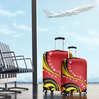 Papua New Guinea Independence Luggage Cover Special Style Red Version LT05 - Polynesian Pride