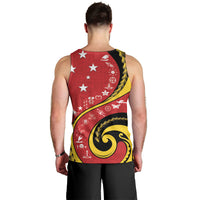 Papua New Guinea Independence Men Tank Top Special Style Red Version LT05 - Polynesian Pride