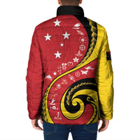 Papua New Guinea 50th Independence Anniversary Padded Jacket Special Style Red Version LT05 - Polynesian Pride