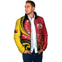 Papua New Guinea 50th Independence Anniversary Padded Jacket Special Style Red Version LT05 - Polynesian Pride