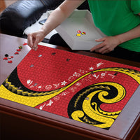 Papua New Guinea 50th Independence Anniversary Puzzle Special Style Red Version LT05 - Polynesian Pride