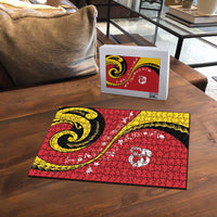 Papua New Guinea 50th Independence Anniversary Puzzle Special Style Red Version LT05 - Polynesian Pride