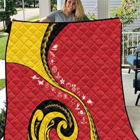 Papua New Guinea 50th Independence Anniversary Quilt Special Style Red Version LT05 Red - Polynesian Pride