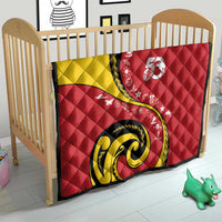 Papua New Guinea 50th Independence Anniversary Quilt Special Style Red Version - Polynesian Pride