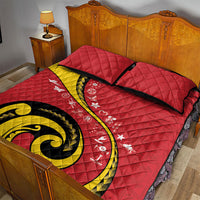 Papua New Guinea 50th Independence Anniversary Quilt Bed Set Special Style Red Version LT05 - Polynesian Pride