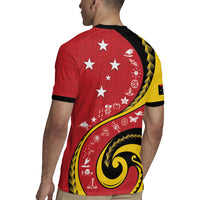 Papua New Guinea 50th Independence Anniversary Rugby Jersey Special Style Red Version LT05 - Polynesian Pride